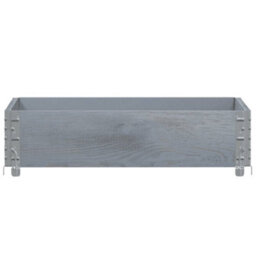 Berkfield Rustic Garden Planter Grey 80X60 Cm Solid Wood Pine - thumbnail 3