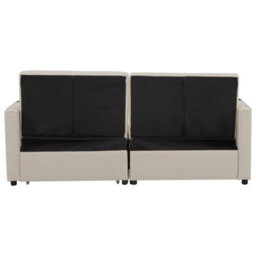 Btm 207Cm Pull Out Sofa Bed, Convertible Fabric Loveseat With Cup Holders And Side Pockets, Sofa Chair For Living Room - thumbnail 9