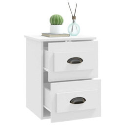 Berkfield Wall-Mounted Bedside Cabinets 2 Pcs White 41.5X36X53Cm - thumbnail 6