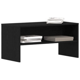 Berkfield Tv Cabinet Black Oak 80X40X40 Cm Engineered Wood - thumbnail 4