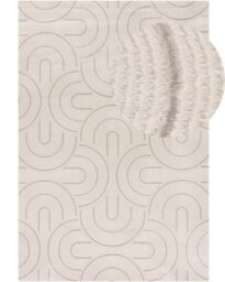 The Rugs Carmel Cream/grey Geometric Area Rug And Runner Non Shedding, Stain Resistant, Soft - thumbnail 2