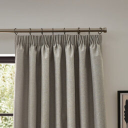 furn. Furn Dawn Textured Blackout Pencil Pleat Curtain Pair Linen (W)168Cm X (D)137Cm - thumbnail 3