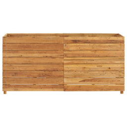 Berkfield Raised Bed 150X40X72 Cm Recycled Teak And Steel - thumbnail 3