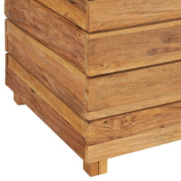 Berkfield Raised Bed 150X40X72 Cm Recycled Teak And Steel - thumbnail 8