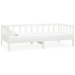 Vidaxl Day Bed Without Mattress White Solid Wood Pine 90X200Cm Day Beds - thumbnail 1