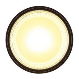 Luminosa Lighting Luminosa Serena Surface Mounted Downlight Matt Black Clear Glass Shade Led 3000K - thumbnail 3