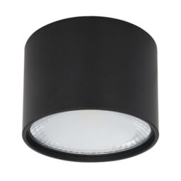 Luminosa Lighting Luminosa Serena Surface Mounted Downlight Matt Black Clear Glass Shade Led 3000K - thumbnail 2