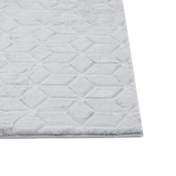 Beliani Faux Fur Rug Thatta Light Grey 160 X 230 Cm - thumbnail 8