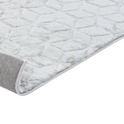 Beliani Faux Fur Rug Thatta Light Grey 160 X 230 Cm - thumbnail 7