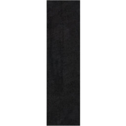 The Rugs Black Soft Plain Design Fluffy Shaggy Rugs And Runners High Pile Living Room Kitchen Hallway 380 - thumbnail 1