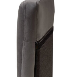 Beliani Rocking Chair Arrie Velvet Dark Grey - thumbnail 9