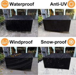 Waterproof Cover For Garden Table, Chair And Furniture Set, Cover, Uv Protection, Size 180 X 110 70 Cm - thumbnail 5