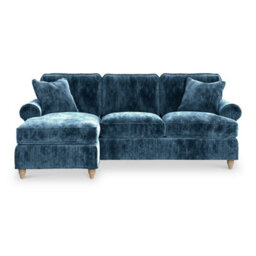 Alfie Plum Left Hand Chaise Sofa For Living Room - Fully Assembled By Roseland Furniture - thumbnail 7