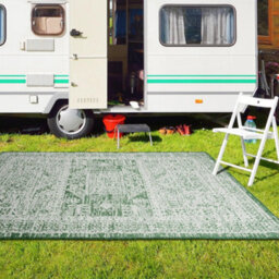 Homeart Outdoor Indoor Rug, Easy Clean, Uv Weather Resistant Rug For Patio, Gardenvintage Green, Cream,180X270Cm - thumbnail 3