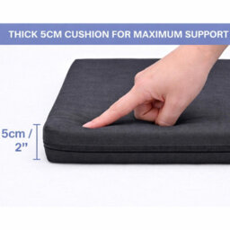 House Of Home Outdoor Bench Cushion Dark Grey 4 Seater 170Cm - thumbnail 5