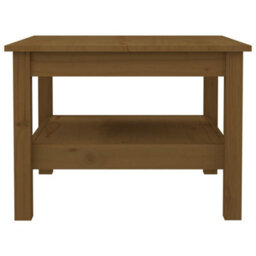 Berkfield Stylish Coffee Table Honey Brown 55X55X40 Cm Solid Wood Pine - thumbnail 3