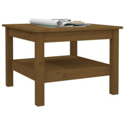 Berkfield Stylish Coffee Table Honey Brown 55X55X40 Cm Solid Wood Pine - thumbnail 5
