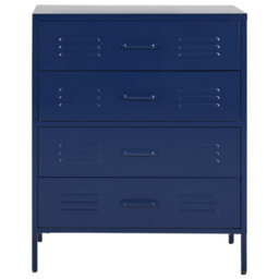 Beliani Chest Of Drawers Enago Metal Navy Blue - thumbnail 4