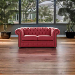 Chesterfield 2 Seater Shelly West Leather Sofa Settee Bespoke In Classic Style - thumbnail 2