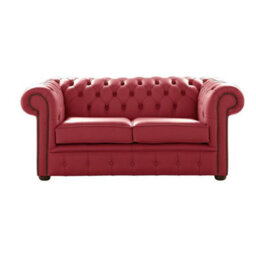 Chesterfield 2 Seater Shelly West Leather Sofa Settee Bespoke In Classic Style - thumbnail 1