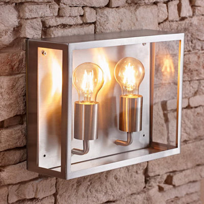 BillyOh Biard Valbo Stainless Steel Outdoor Twin Light - image 1