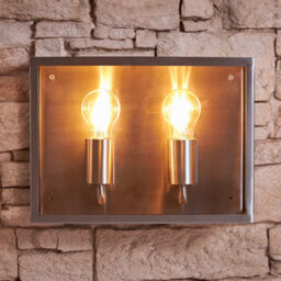 BillyOh Biard Valbo Stainless Steel Outdoor Twin Light - thumbnail 2