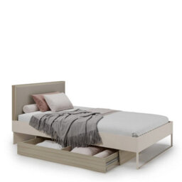 Arte Charlie Ch-25 Ottoman Bed Eu Small Double In Cashmere - Compact Lift-Up Storage For Smaller Spaces - thumbnail 3