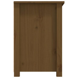 Berkfield Tv Cabinet Honey Brown 79X35X52 Cm Solid Wood Pine - thumbnail 8