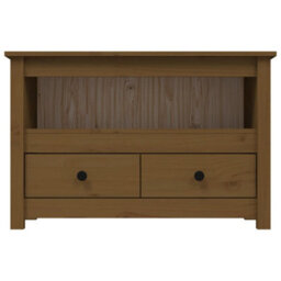 Berkfield Tv Cabinet Honey Brown 79X35X52 Cm Solid Wood Pine - thumbnail 6