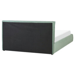 Beliani Ottoman Bed Velvet Bajonna 160 X 200 Cm (Eu King Size) Mint Green - thumbnail 8