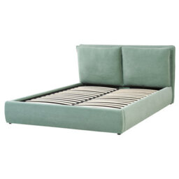 Beliani Ottoman Bed Velvet Bajonna 160 X 200 Cm (Eu King Size) Mint Green - thumbnail 7