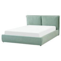 Beliani Ottoman Bed Velvet Bajonna 160 X 200 Cm (Eu King Size) Mint Green - thumbnail 6