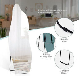 Emke Mirror Full Length Freestanding Dressing Mirror Tempered Glass Floor Mirror 1450 X 500 mm - thumbnail 2