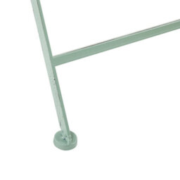 Beliani Outdoor Bistro Table Green Metal Folding Round 70Cm Vintage Distressed Finish For Small Balcony - thumbnail 5