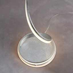 Luminosa Lighting Luminosa Aria Integrated Led Floor Lamp Silver Leaf, White Acrylic - thumbnail 5