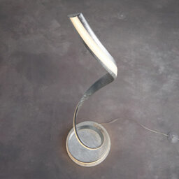 Luminosa Lighting Luminosa Aria Integrated Led Floor Lamp Silver Leaf, White Acrylic - thumbnail 4