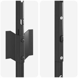 Berkfield Fence Posts Height Adjustable 10 Pcs Grey 160 Cm Steel - thumbnail 5