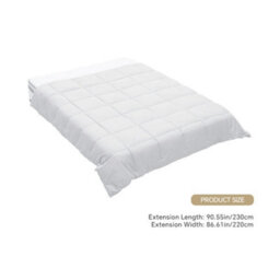 Living And Home King Down Alternative Quilted Duvet Insert With Corner Tabs Cozy Warm And Soft White 230 X 220Cm Without Duvet Cover - thumbnail 9