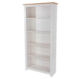 Tall Bookcase Display Storage Cabinet Living Room Bookshelf Wooden - thumbnail 4
