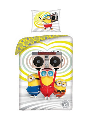 Despicable Me Minions Stereo Single Duvet Cover And Pillowcase Set - European Size