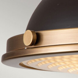 Luminosa Lighting Luminosa Amelia 2 Light Bowl Semi Flush Ceiling Light, Buckeye Bronze, Restoration Bronze - thumbnail 3