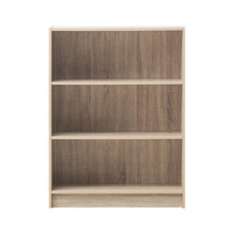 Bookcase Medium Narrow In Oak Modern Bookcase Storage Shelving For Home - thumbnail 4