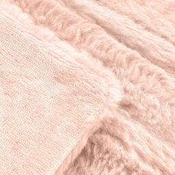 Thehotsale Jade Pink Striped Extra-Large Bedding Set With Rabbit Fur-Like Plush Fabric (Three-Piece Set) - thumbnail 6