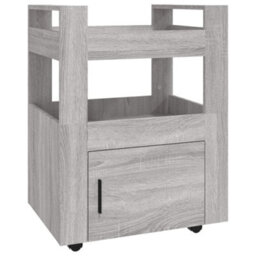 Vidaxl Kitchen Trolley Grey Sonoma 60X45X80 Cm Engineered Wood Kitchen Trolleys - thumbnail 2