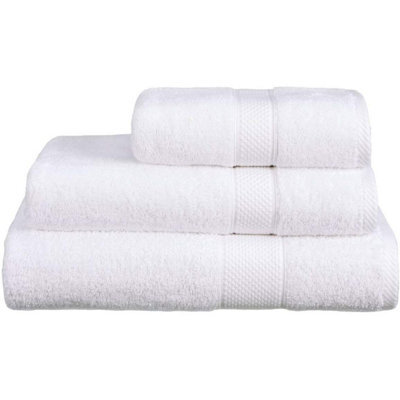 Just So Home Turkish Cotton Towels Pack Of 2 (White, Jumbo Bath Sheet )