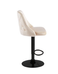 Hygrad Built to Survive Adjustable Breakfast Velvet Bar Stools Swivel Gas Lift Chair Kitchen Barstool Cafe Pub - thumbnail 2