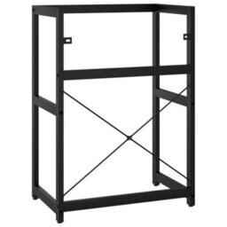 Berkfield Bathroom Washbasin Frame Black 59X38X83 Cm Iron - thumbnail 5