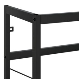Berkfield Bathroom Washbasin Frame Black 59X38X83 Cm Iron - thumbnail 6