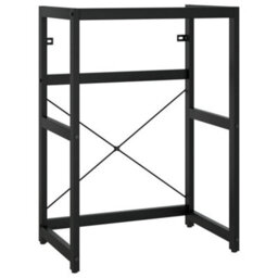 Berkfield Bathroom Washbasin Frame Black 59X38X83 Cm Iron - thumbnail 2
