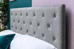 Parwich Grey Velvet Gas Lift Ottoman Bed King Size 5Ft - thumbnail 2